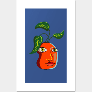 Vase face Posters and Art